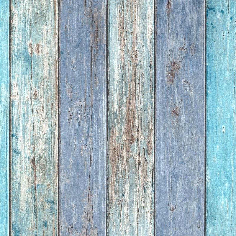 Non-Woven Wallpaper Wood Look Vintage blue brown Imitations Erismann 10200-08 |