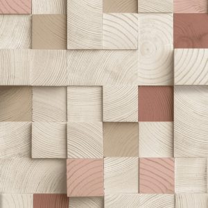 3D Non-woven Wood Panelling Imitation Multi Wallpaper M80110 Ugepa