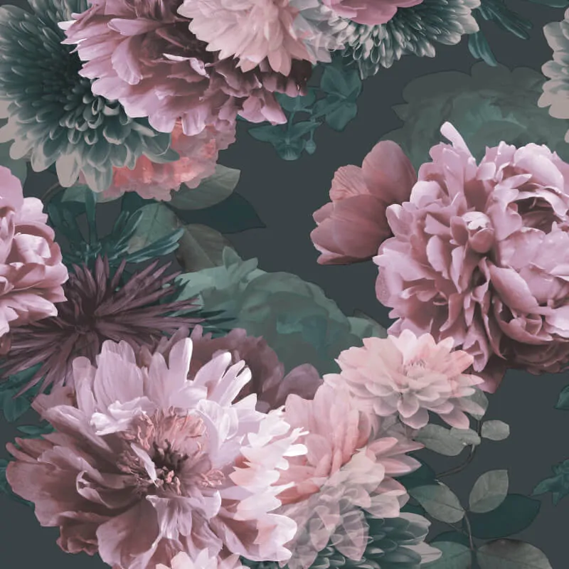 Lipsy London Issey Floral Green/Blush Wallpaper 144061 - Image 2