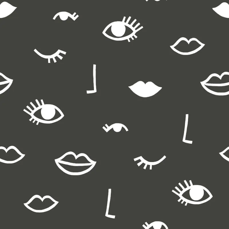 Sassy B Eye Woke Up Like This Black Metallic Wallpaper 187512