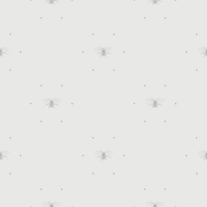 Sophie Allport Bees Silhouette Grey Wallpaper 181501