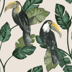 Holden Decor Premium Tiki Neutral WallpaperBrand: Holden Decor 91341