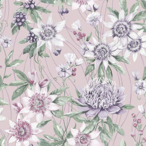 Amazonia Passiflora Pink Wallpaper Holden 91322