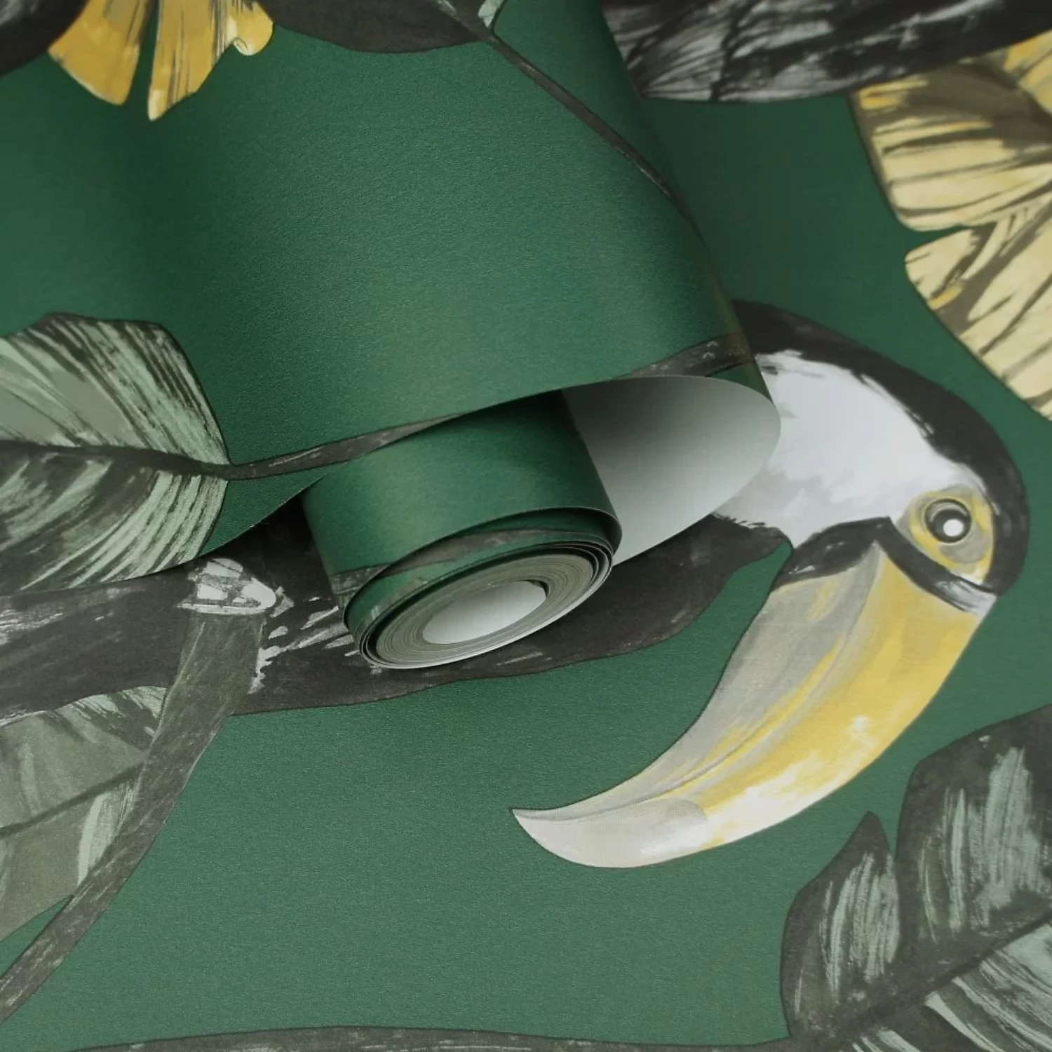Holden Decor Premium Tiki Bird Green Wallpaper Paste The Wall Botanical 91340 - Image 2