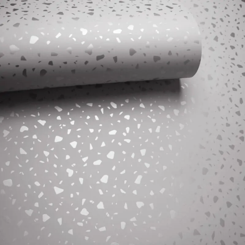 Holden Decor Terrazzo Grey/Silver Metallic Wallpaper 12730 - Image 2